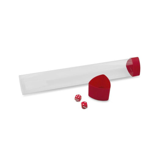 Playmat Tube - Dice Cap - Red