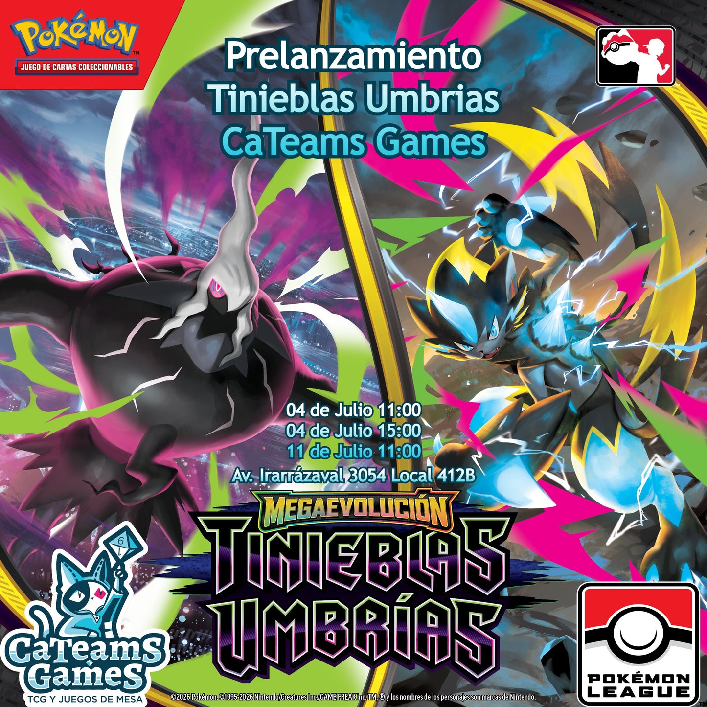 Pokémon TCG Mega Evolution - Pitch Black – Prelanzamiento (Producto en Español) 04/07 #1