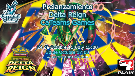 Pokémon TCG Mega Evolution - Delta Reign – Prelanzamiento (Producto en Español)