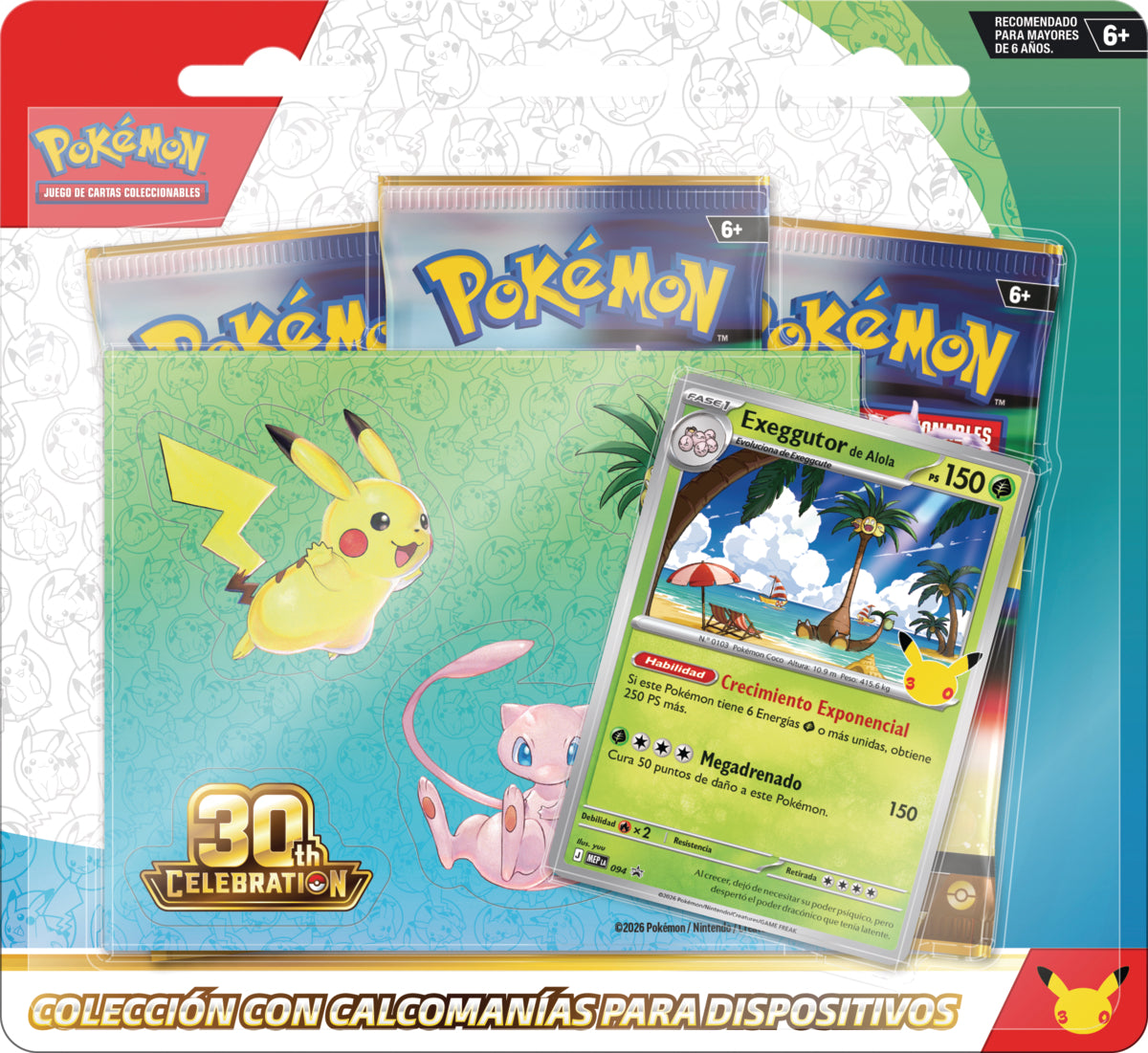 [PEVENTA] POKEMON TCG 30TH CELEBRATION - TECH STICKER COLLECTION (Producto en Inglés)
