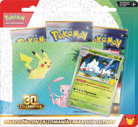 [PEVENTA] POKEMON TCG 30TH CELEBRATION - TECH STICKER COLLECTION (Producto en Inglés)